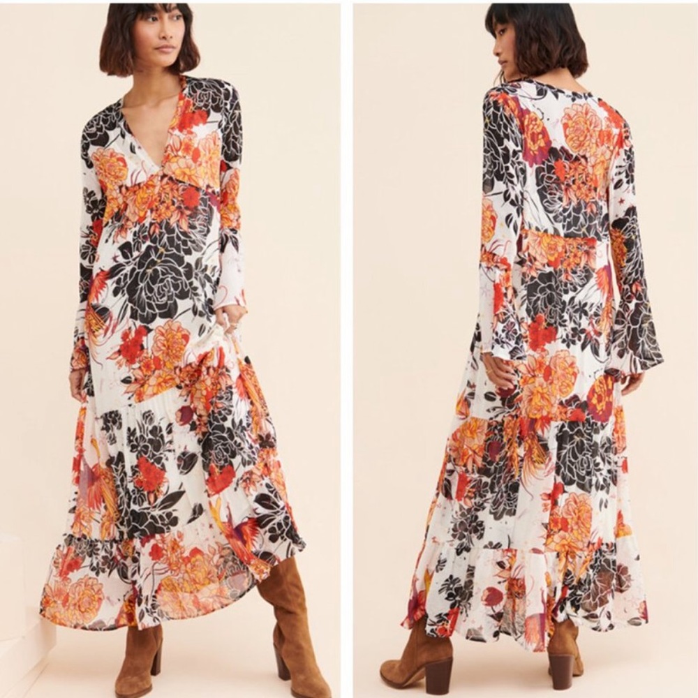 ⭐️Free People Moroccan Roll Maxi Dress Slip Large⭐️